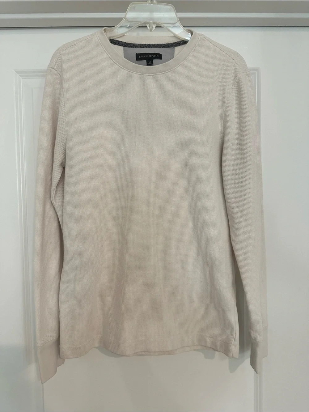 Banana Republic Ivory Thermal Long Sleeve Tee